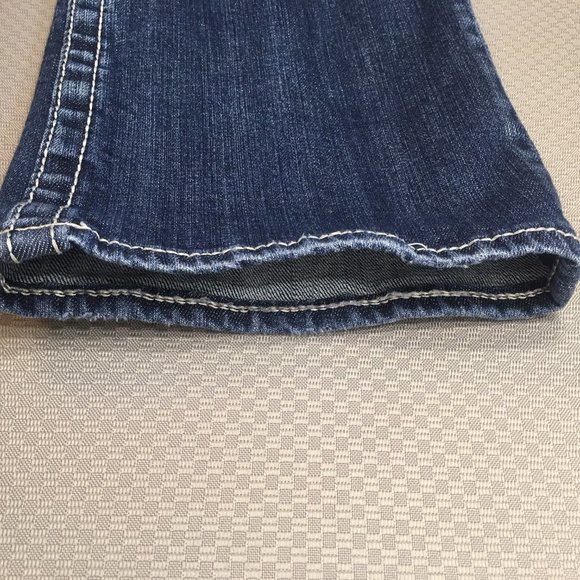Vigoss The Chelsea Jeans Size 30x33 Boot Cut Embellished Denim Low Rise - Picture 11 of 12